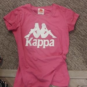 Pink kappa tee